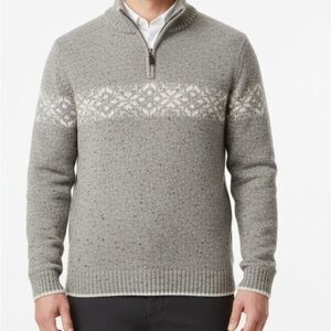 Express Speckled Gray Cowl Neck Sweater